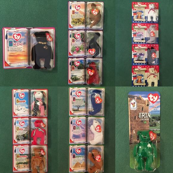 Large Collection of Mint TY Teenie Beanies